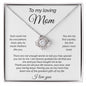 To My Mom | I Love You - Love Knot Necklace