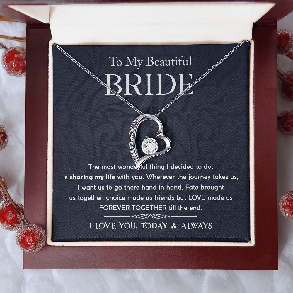 Beautiful Bride - Forever Together Forever Love Necklace