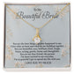 To My Beautiful Bride - Alluring Beauty Necklace