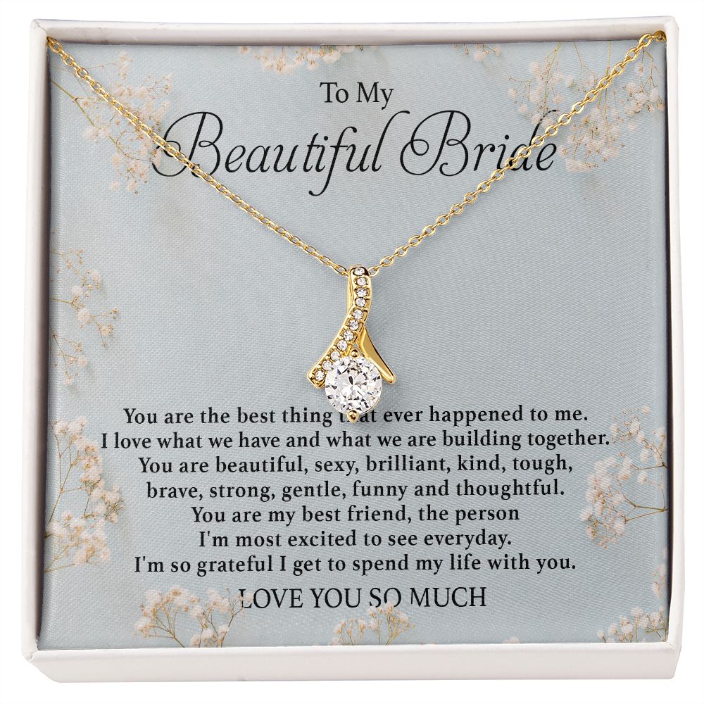 To My Beautiful Bride - Alluring Beauty Necklace