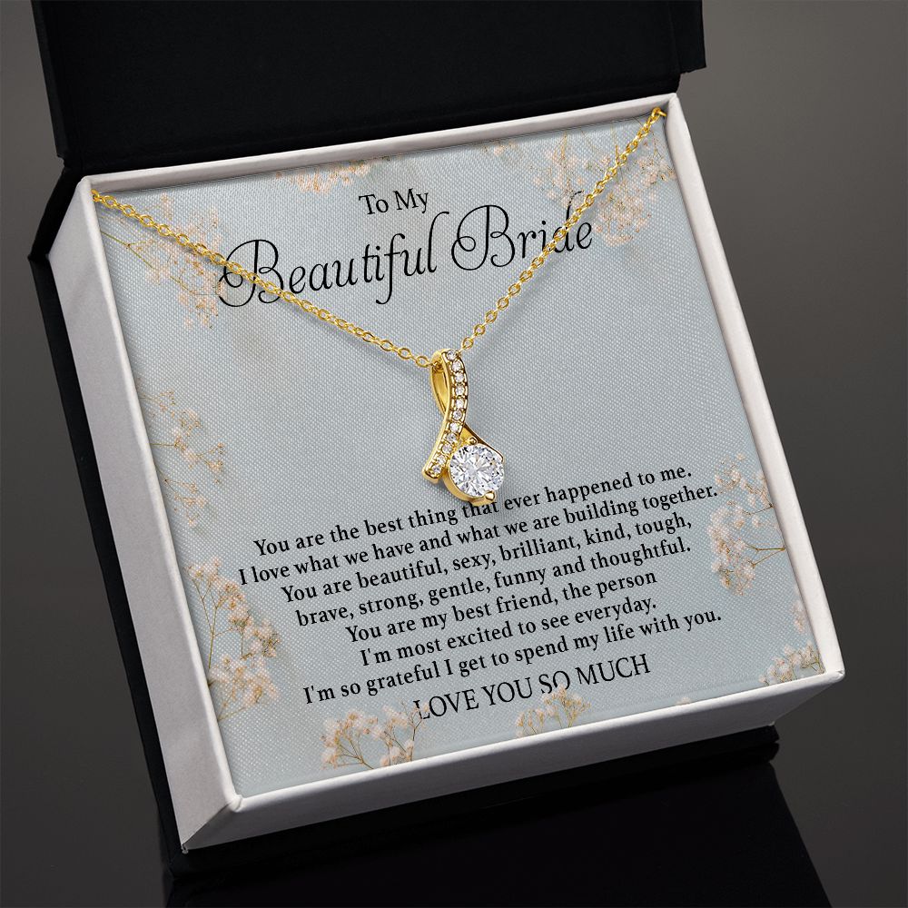 To My Beautiful Bride - Alluring Beauty Necklace