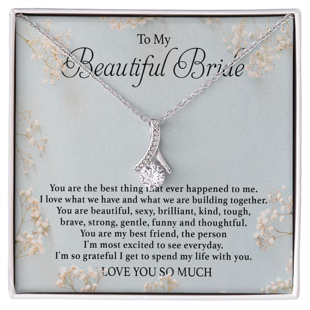 To My Beautiful Bride - Alluring Beauty Necklace