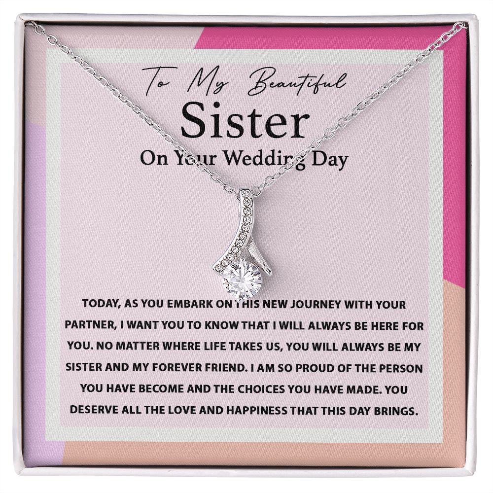 My Beautiful Sister On Your Wedding - Alluring Beauty Necklace