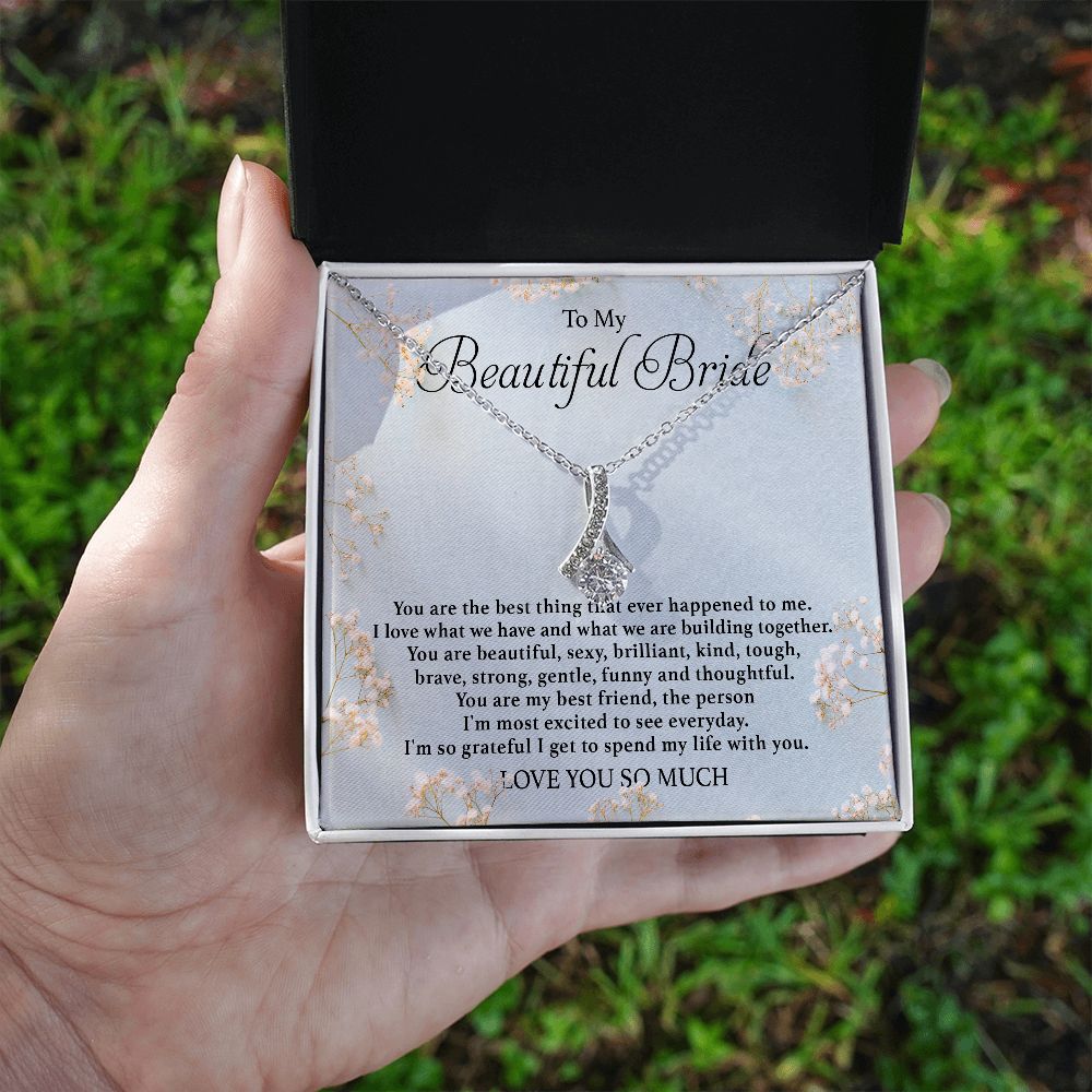 To My Beautiful Bride - Alluring Beauty Necklace