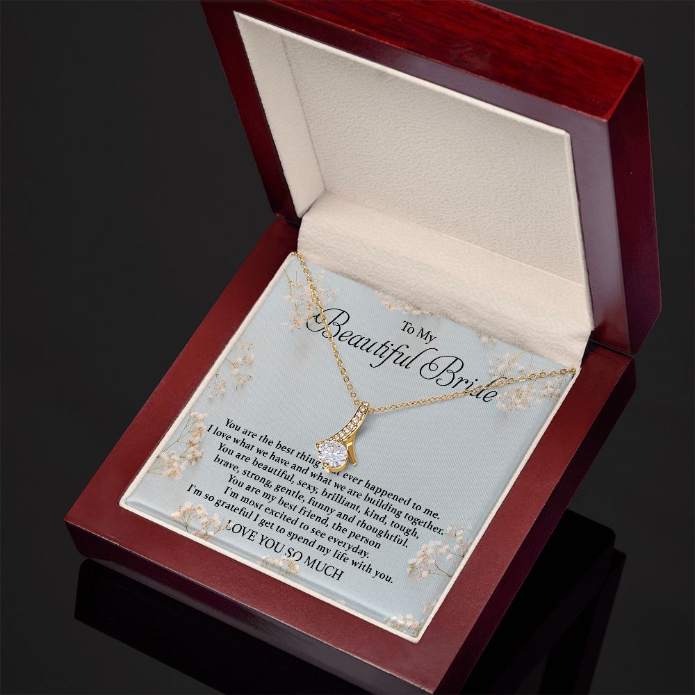 To My Beautiful Bride - Alluring Beauty Necklace