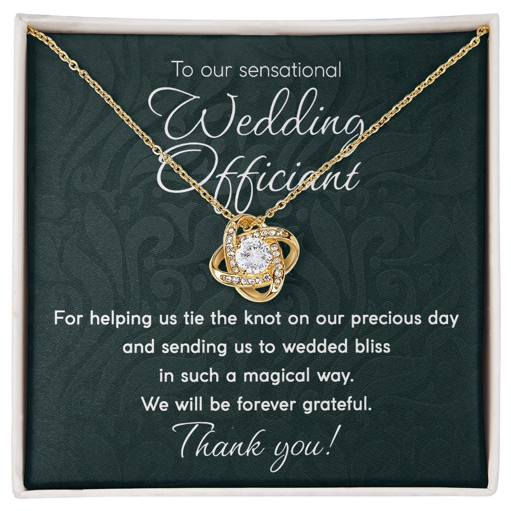 Wedding Officiant - Love Knot Necklace