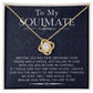To My Soulmate - How Special You Are To Me Love Knot Necklace