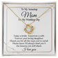 To My Amazing Mom On My Wedding Day - Love Knot Necklace