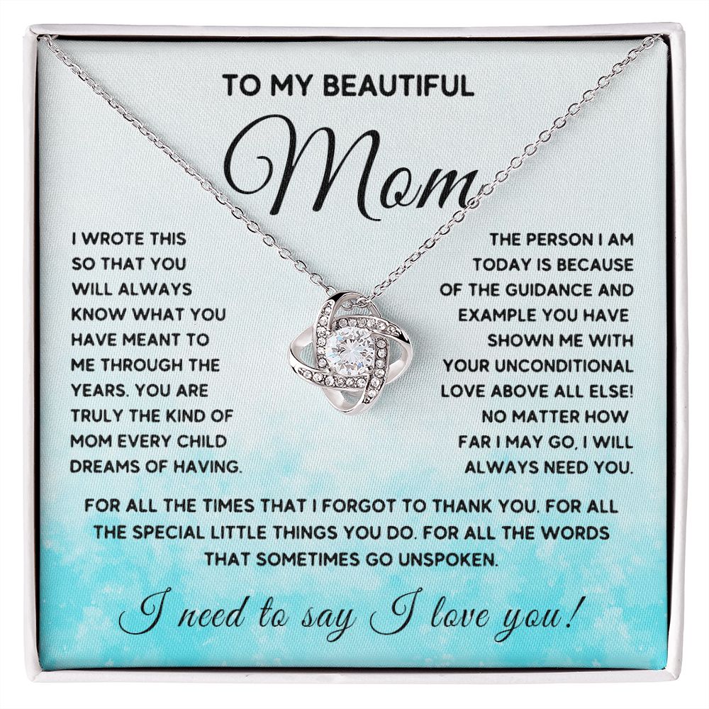 To My Beautiful Mom