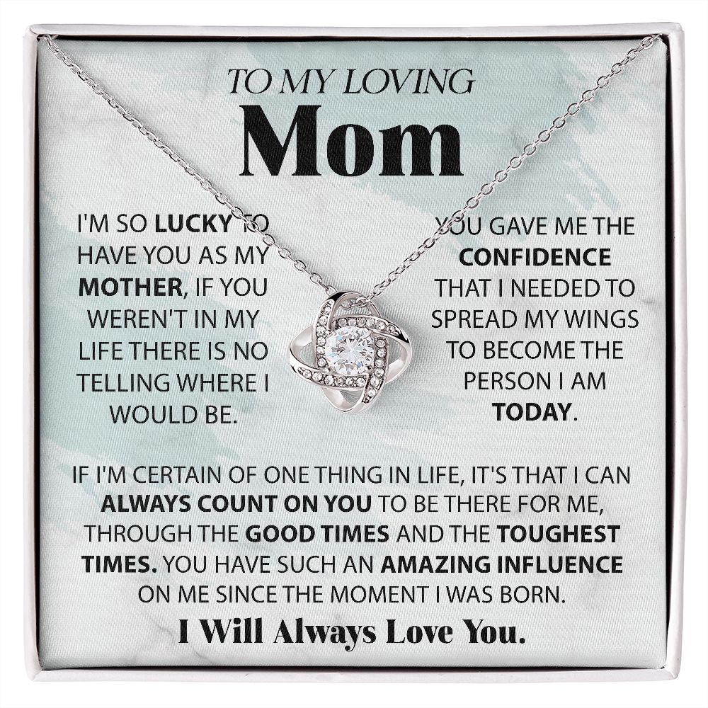 TO MY LOVING MOM - I'M SO LUCKY TO HAVE YOU AS MY MOTHER