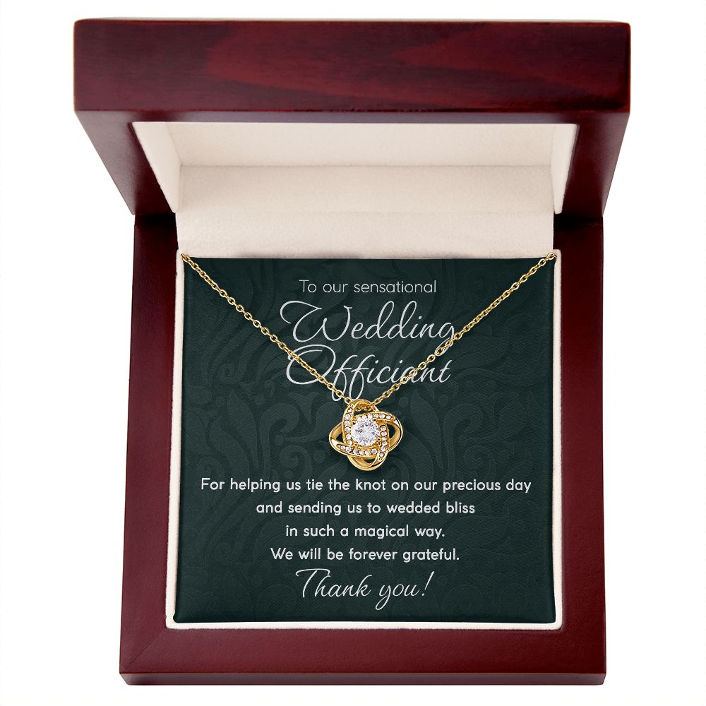 Wedding Officiant - Love Knot Necklace