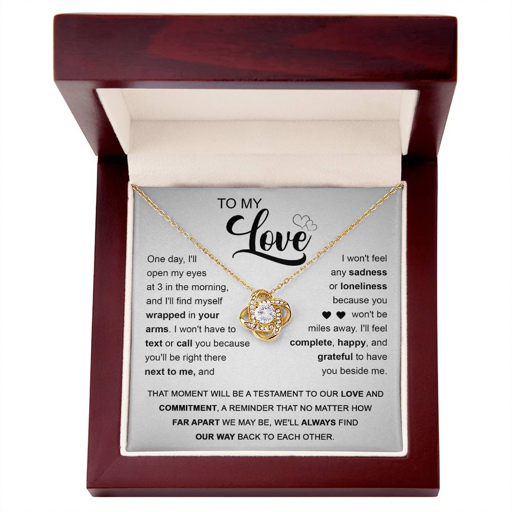 My Love - Next To Me - Love Knot Necklace