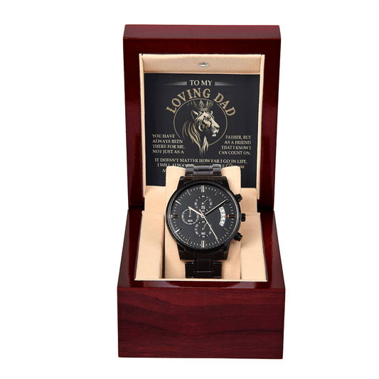 Dad - Be My King - Metal Chronograph Watch