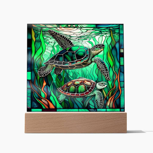 Stained Glass Turtle