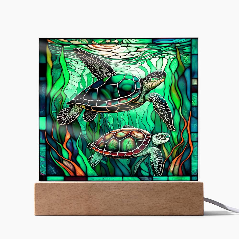 Stained Glass Turtle