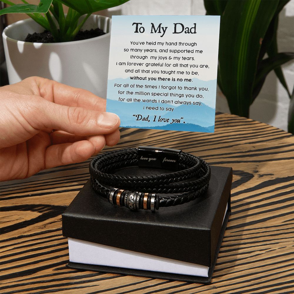 To My Dad - Love You Forever Bracelet