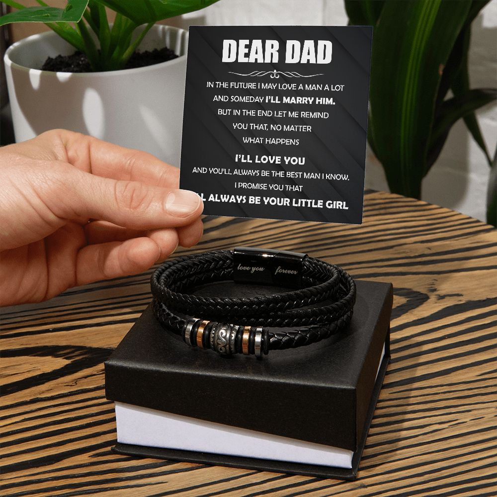 Dear Dad - The Best Man "Love You Forever" Bracelet