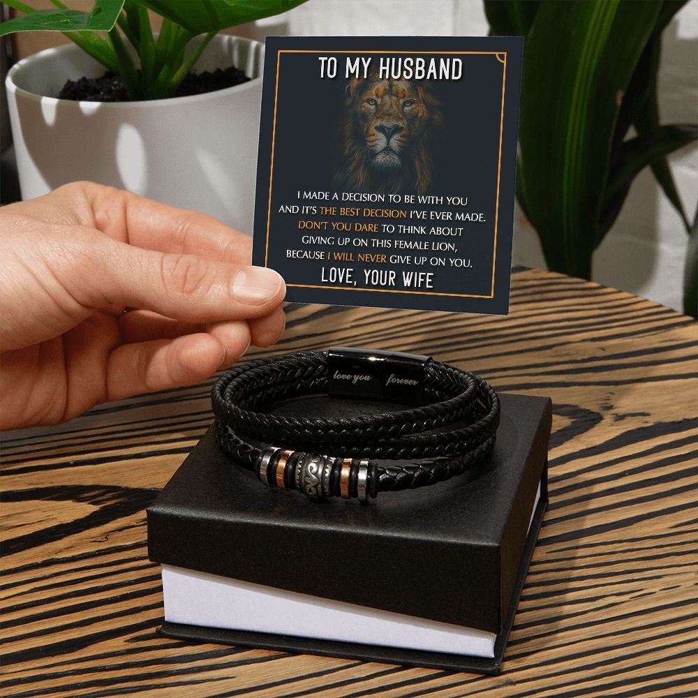 My Husband - Best Decision Love You Forever Bracelet