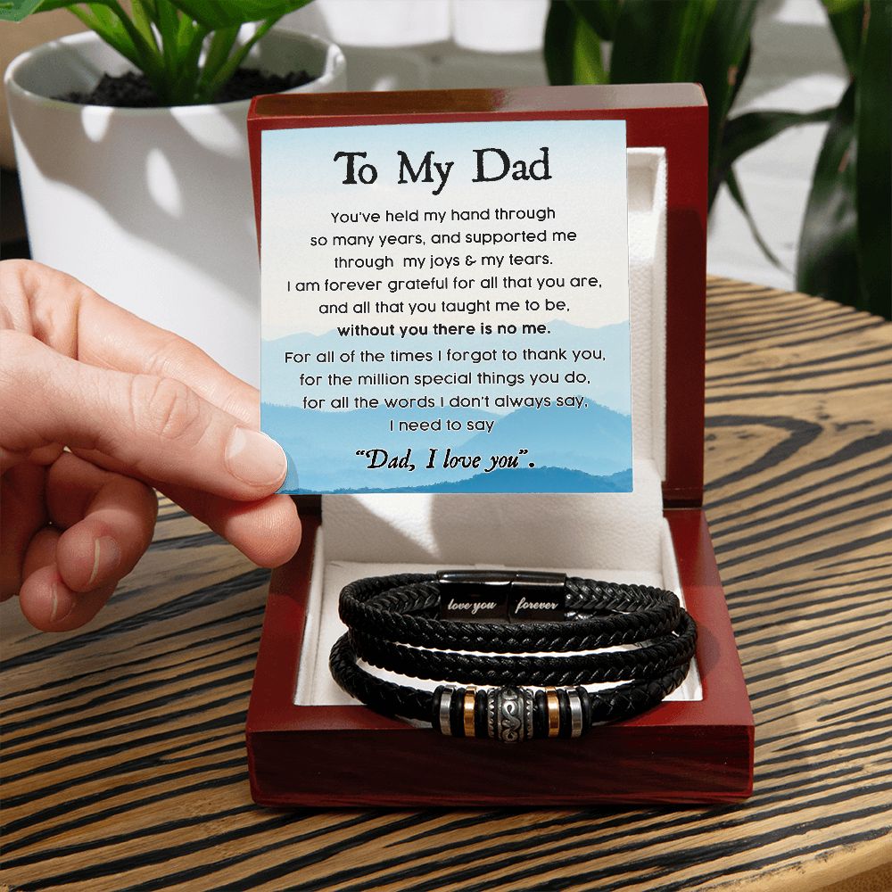 To My Dad - Love You Forever Bracelet