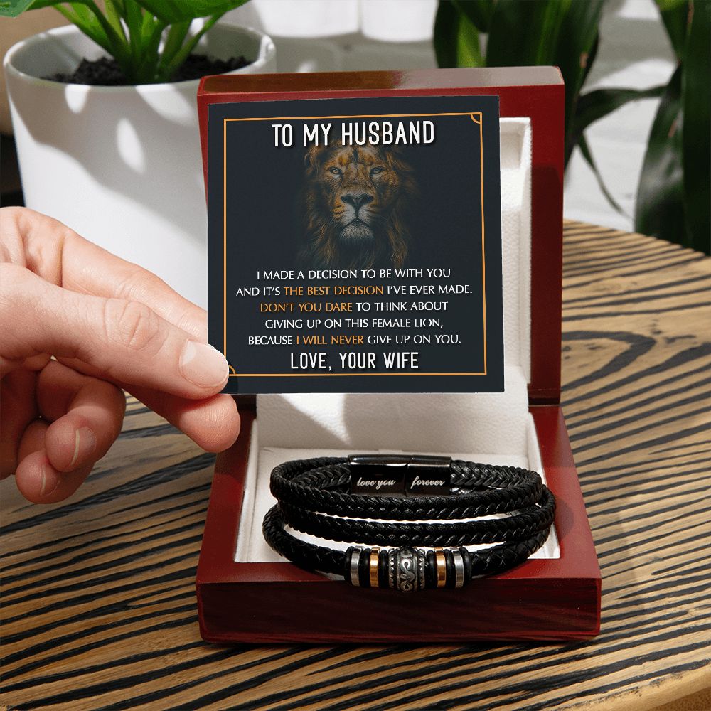 My Husband - Best Decision Love You Forever Bracelet