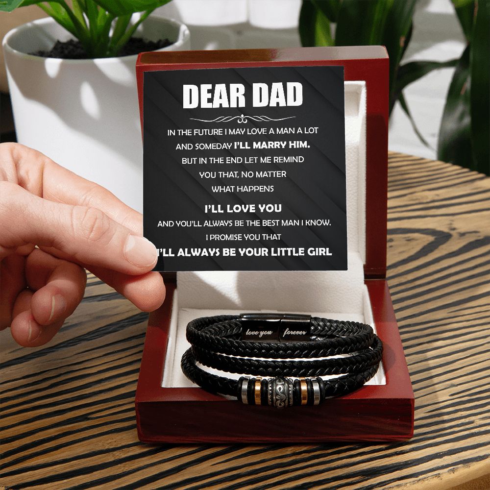 Dear Dad - The Best Man "Love You Forever" Bracelet