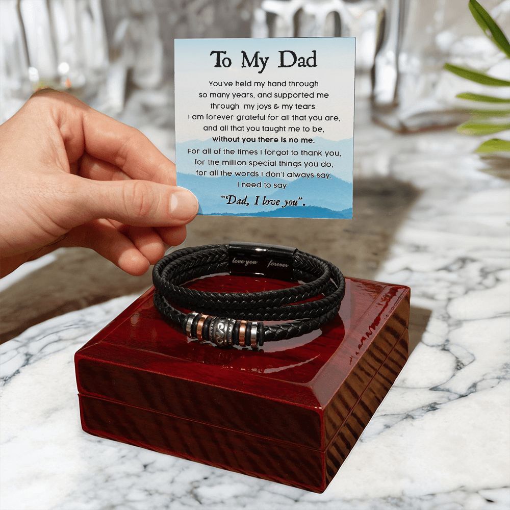 To My Dad - Love You Forever Bracelet