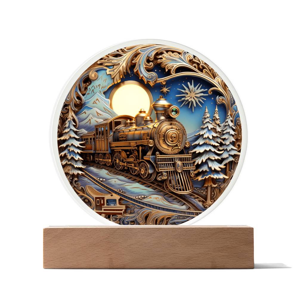 Fairy Tale Train - Acrylic Circle