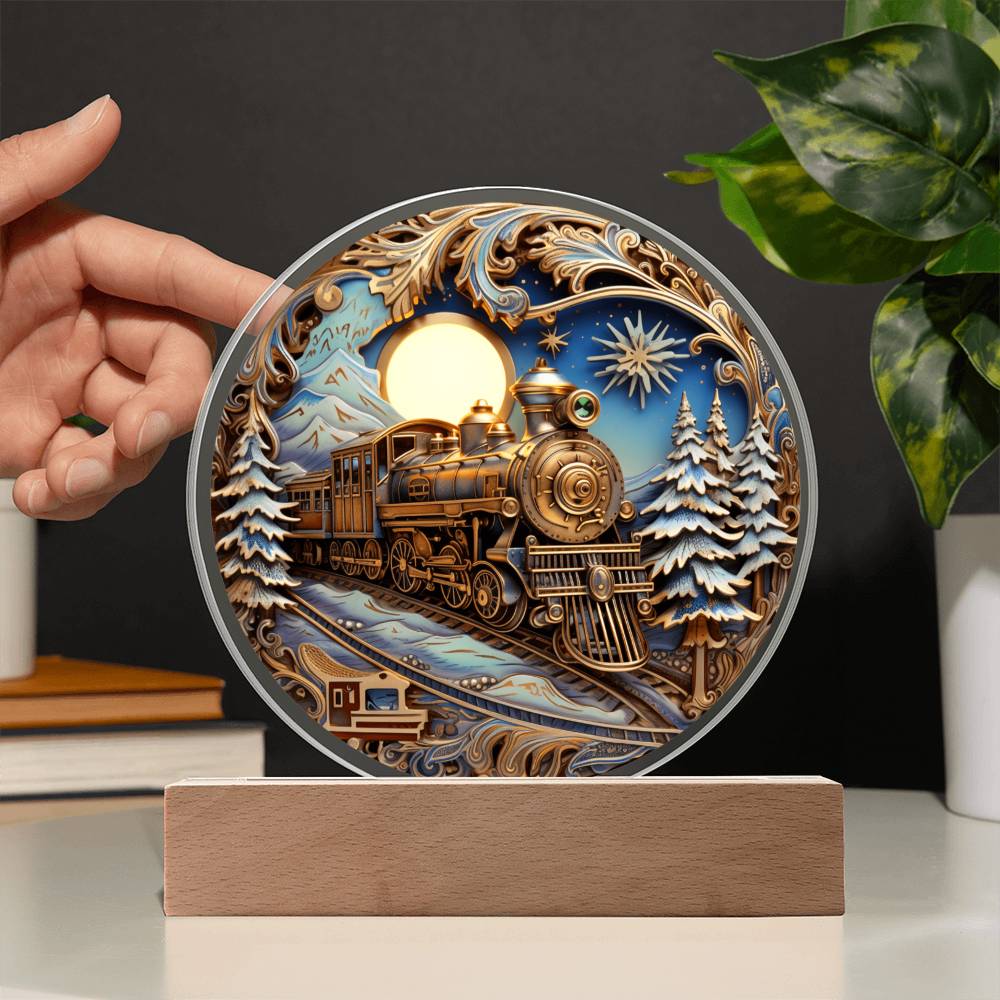 Fairy Tale Train - Acrylic Circle