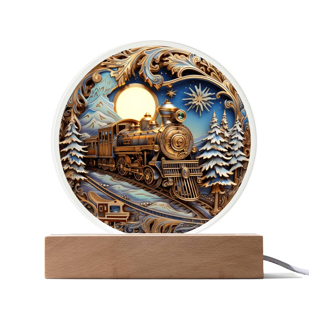 Fairy Tale Train - Acrylic Circle