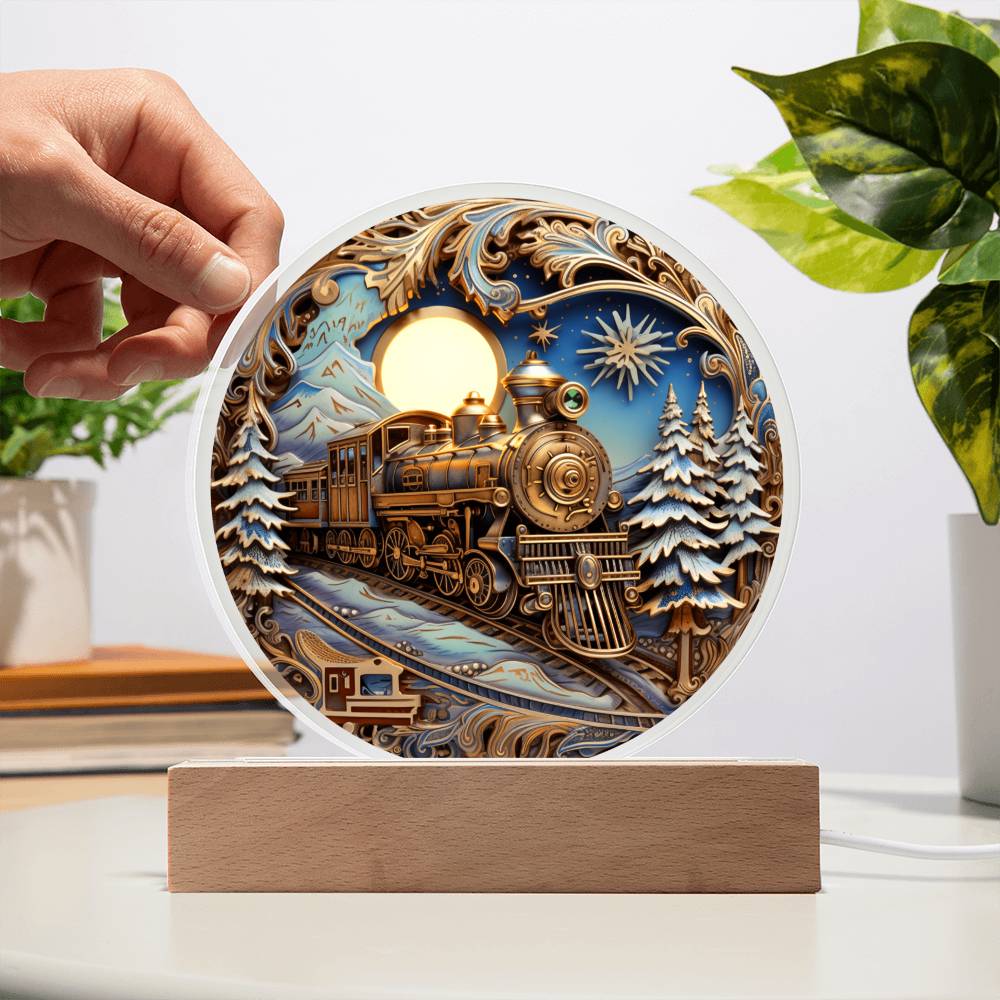 Fairy Tale Train - Acrylic Circle