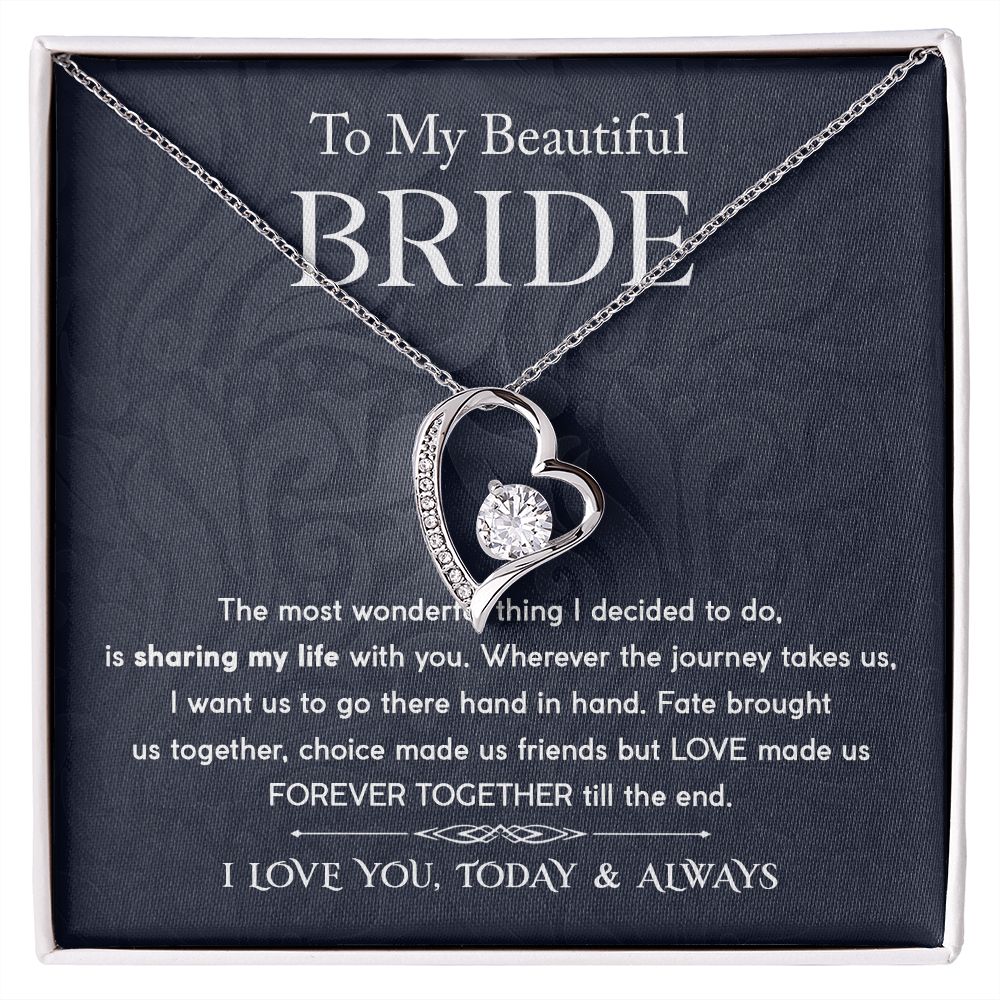 Beautiful Bride - Forever Together Forever Love Necklace