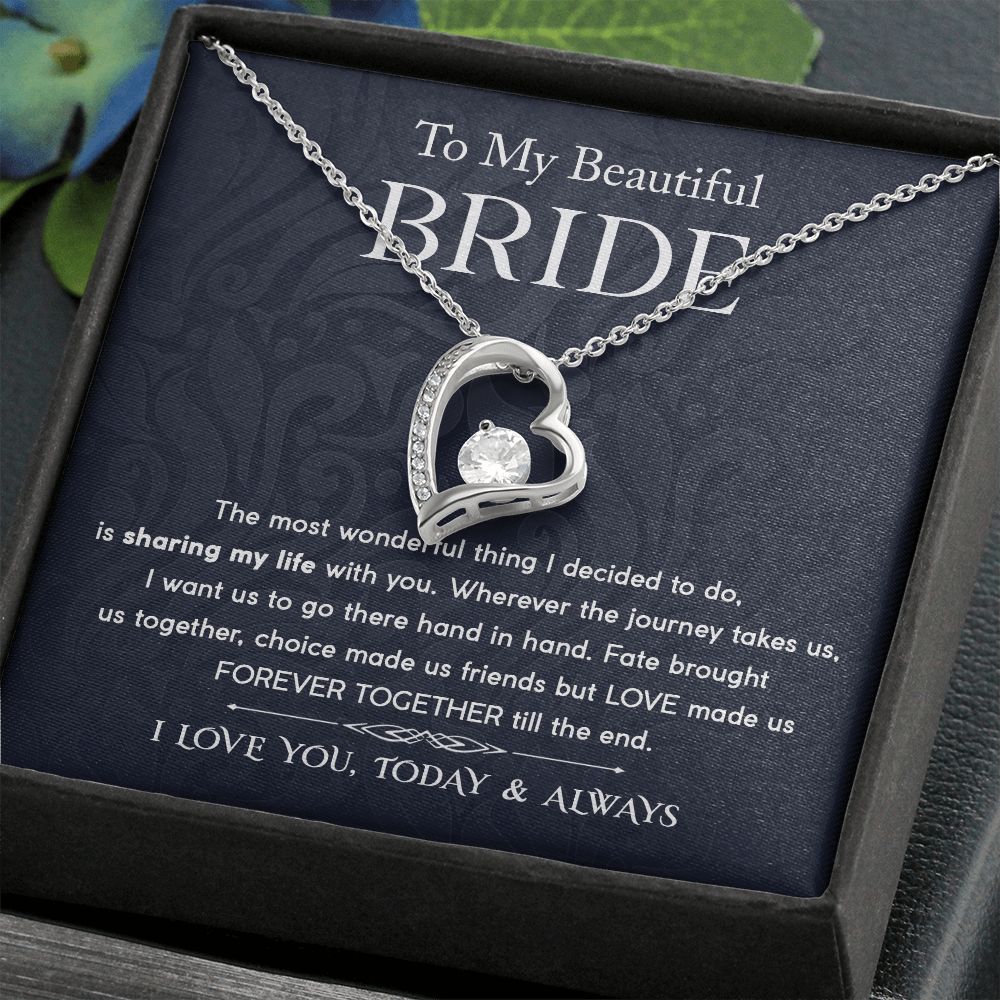 Beautiful Bride - Forever Together Forever Love Necklace