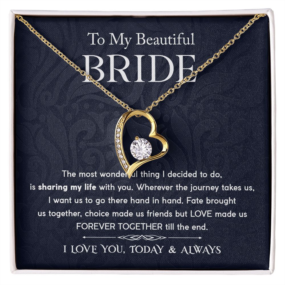 Beautiful Bride - Forever Together Forever Love Necklace