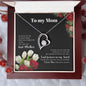 To My Mom | I Love You, Forever & Always - Forever Love Necklace