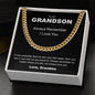 To My Grandson | Always Remember I Love You - Cuban Link Chain