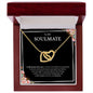 To My Soulmate | I Will Always Love You - Interlocking Hearts necklace