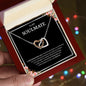 To My Soulmate | I Will Always Love You - Interlocking Hearts necklace