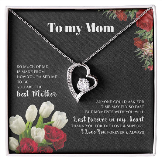 To My Mom | I Love You, Forever & Always - Forever Love Necklace