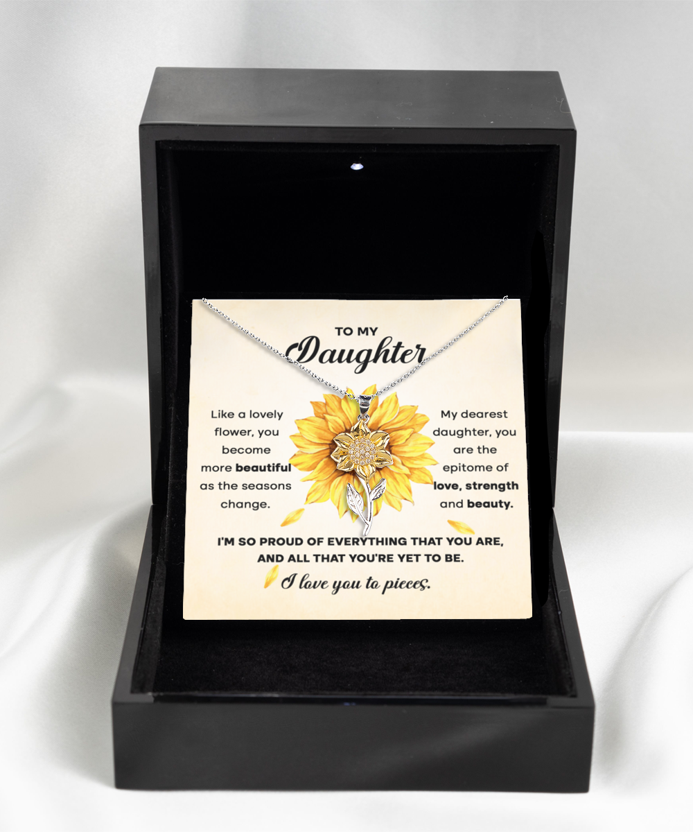 Lovely - Beauty Sunflower Pendant Necklace