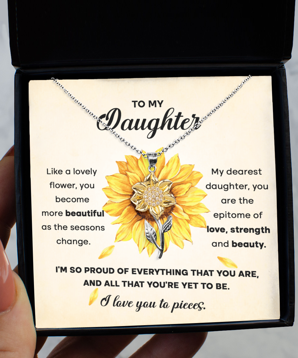 Lovely - Beauty Sunflower Pendant Necklace