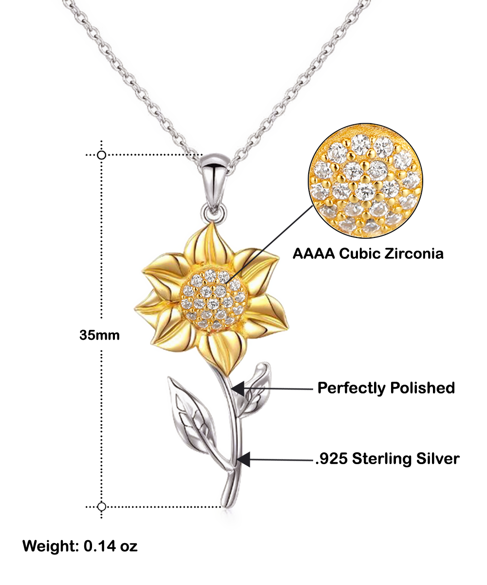 Lovely - Beauty Sunflower Pendant Necklace